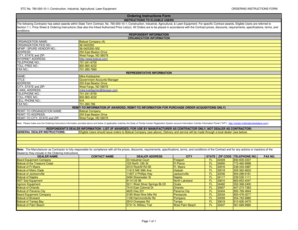 STC No. 760-000-10-1 Ordering Instructions Form