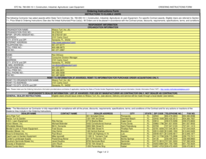 STC No. 760-000-10-1 Ordering Instructions Form