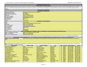 STC No. 760-000-10-1 Ordering Instructions Form