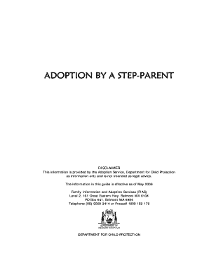 dcp step parent adoptions form