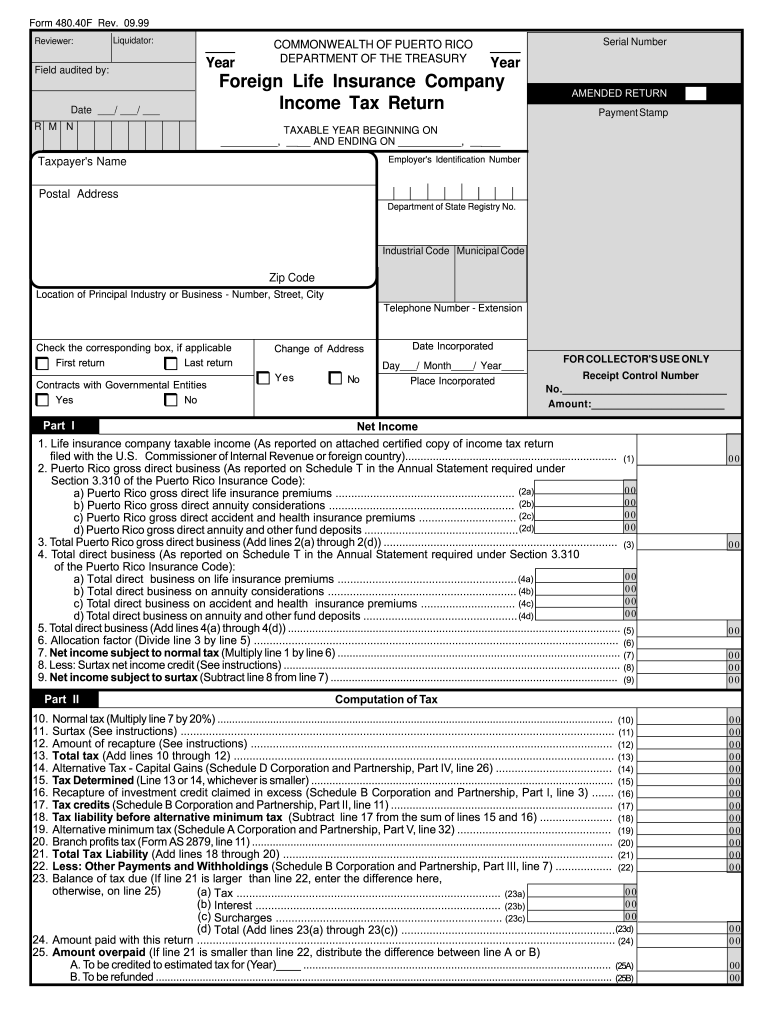 puerto rico form 48040f Preview on Page 1