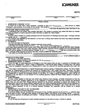 multistate fixed rate note fillable