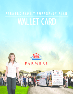 fillable emergency wallet card