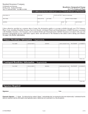 CTA Beneficiary Designation Form