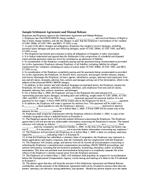 Settlement agreement template fillable virgina form