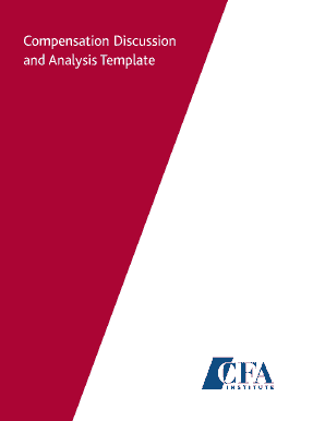 compensation analysis template