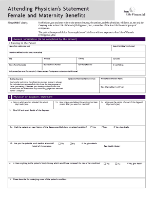 Attending Physician’s Statement