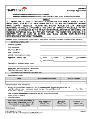 CyberRisk Coverage Application
