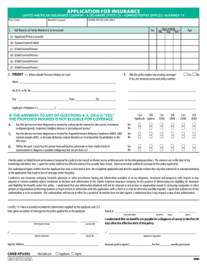Insurance Application Form