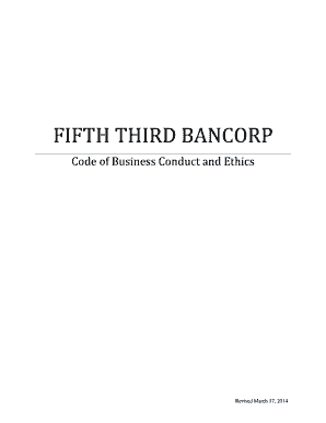 Code of Business Conduct and Ethics - Fifth Third Bank