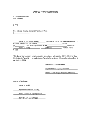 22 Printable Promissory Note Template Forms Fillable Samples In Pdf Word To Download Pdffiller