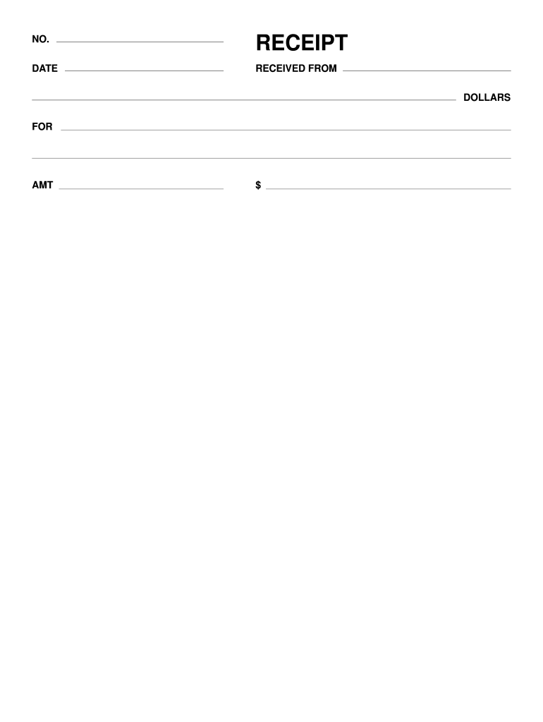Printable Receipt Pdf Fill Online Printable Fillable Blank PDFfiller