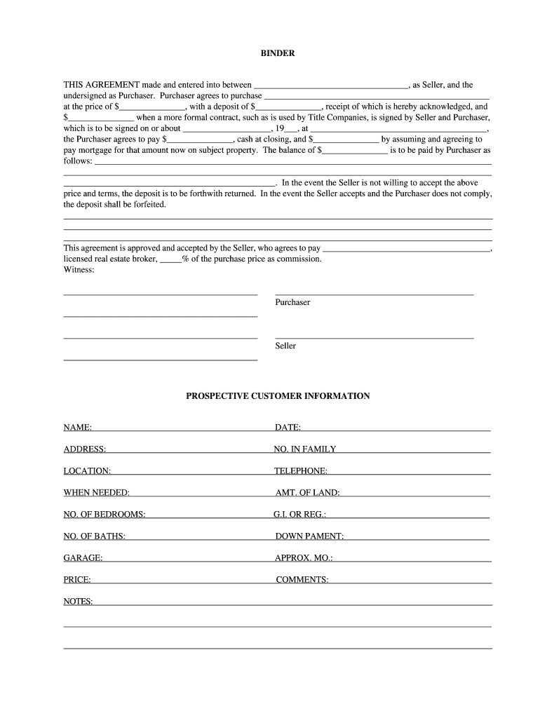 Online Binder Forms Fill and Sign Printable Template Online US