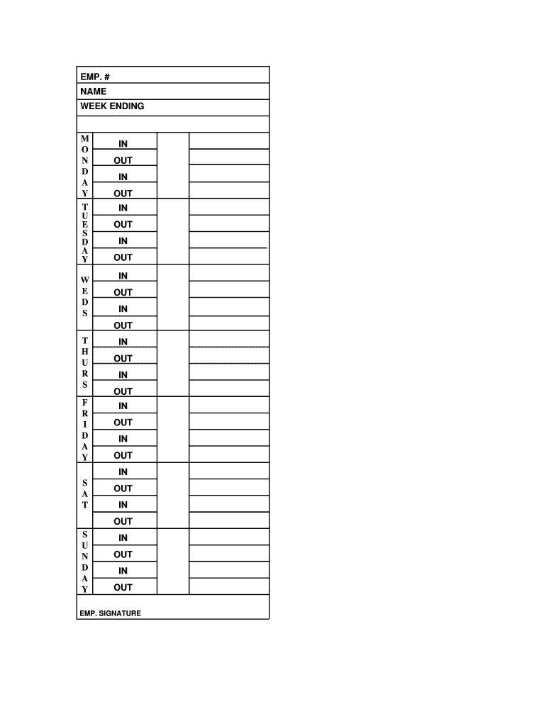 Printable Time Caeds Hard Stock Fill Online Printable Fillable