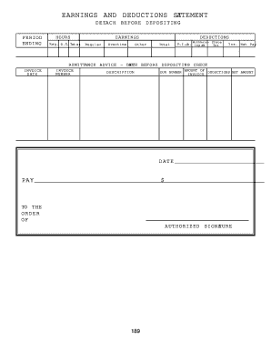 earnings statement template