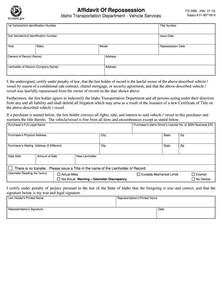 repo form Preview on Page 1