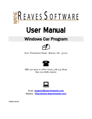 wayne reaves bill of sale form