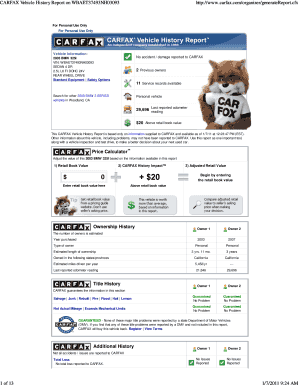 how to print carfax report