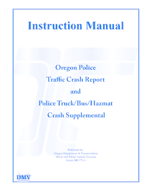 Oregon Police Traffic Crash Report