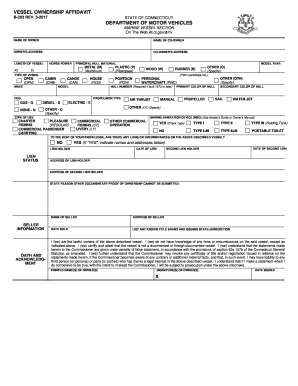 ct dmv vessel ownership affidavit form