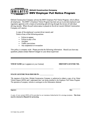 dmv employer pull notice fax form