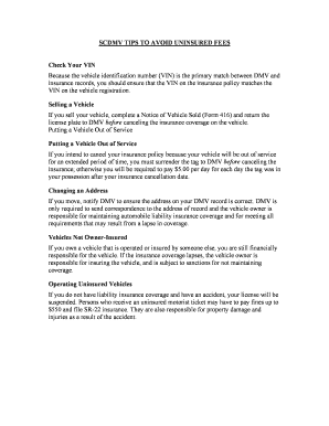 form 416 sc dmv fill online printable fillable blank pdffiller sc dmv form 416