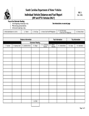 fuel report form