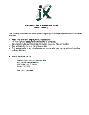 Virginia State Employment Application Form That Is Fillable - Fill ...