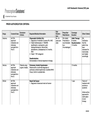 Fillable Online prior authorization form aarp Fax Email Print - pdfFiller