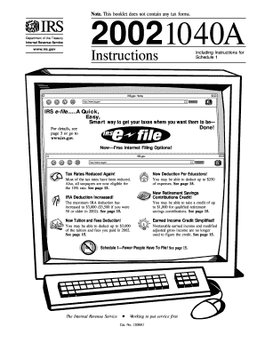 IRS Tax Instructions Booklet
