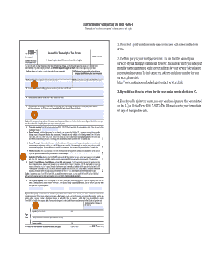IRS Form 4506-T Instructions