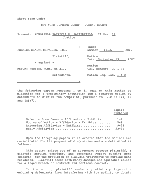 Fillable Online nycourts queens county cplr 3212a form Fax Email Print ...