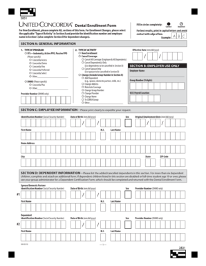 Dental Enrollment Form