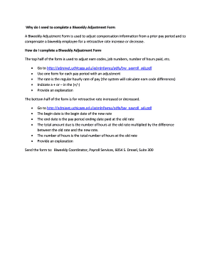 Biweekly fillable form