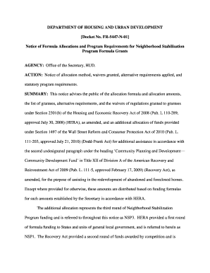 nsp3 federal notice fr 5447 n 01 form