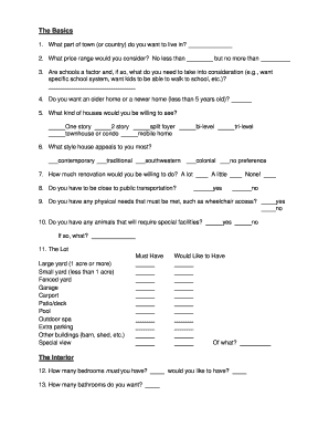 Hud wish list form