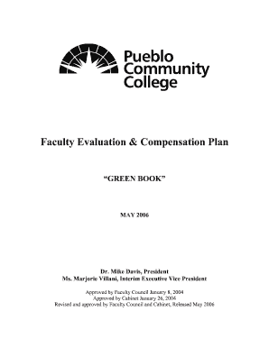 pueblo community college faculty evaluation and compensation plan form