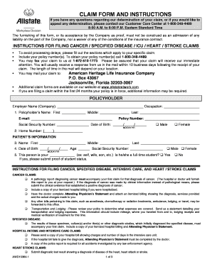 allstate doctor visit claim form