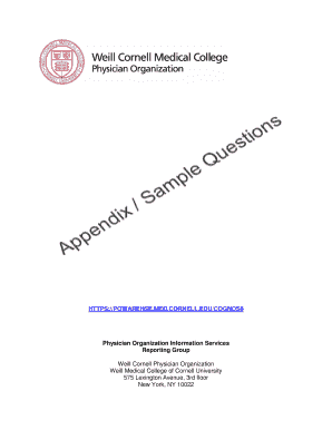 weill cornell physician organization on 575 lexington form