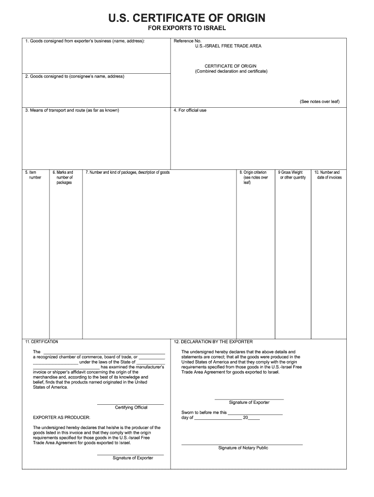 Printable Usmca Certificate Of Origin Form - Fill Online For Nafta Certificate Template