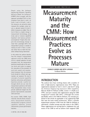 2 day leave application for office - Measurement Maturity and the CMM : How Measurement Practices ...