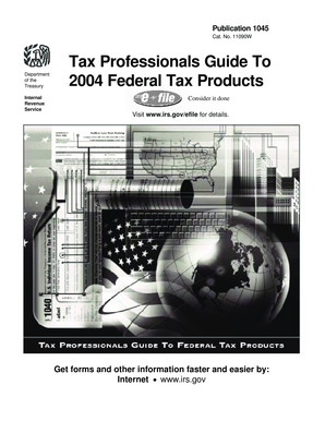 IRS Tax Professionals Guide 2004