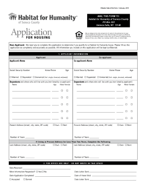 Application - Habitat For Humanity Seneca County - Habitatseneca 