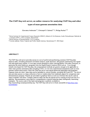the chip seq web server