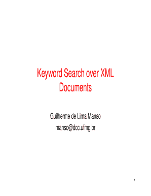 Keyword Search over XML Documents - DCC / UFMG - dcc ufmg