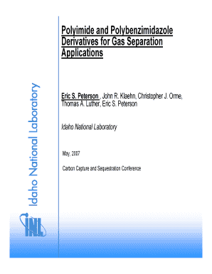 eric s peterson gas separation membranes