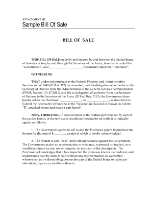 Pdf example bill of sale form