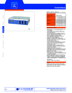 Hei kanald sen Typ SLT/-DLT Controllers