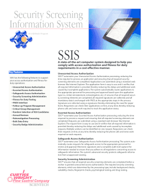 Security Screening Information System - Scientech