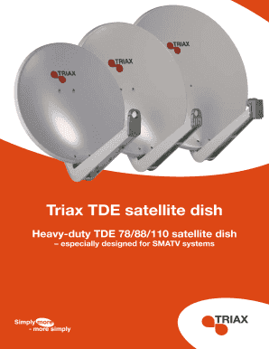 Triax TDE satellite dish - triax